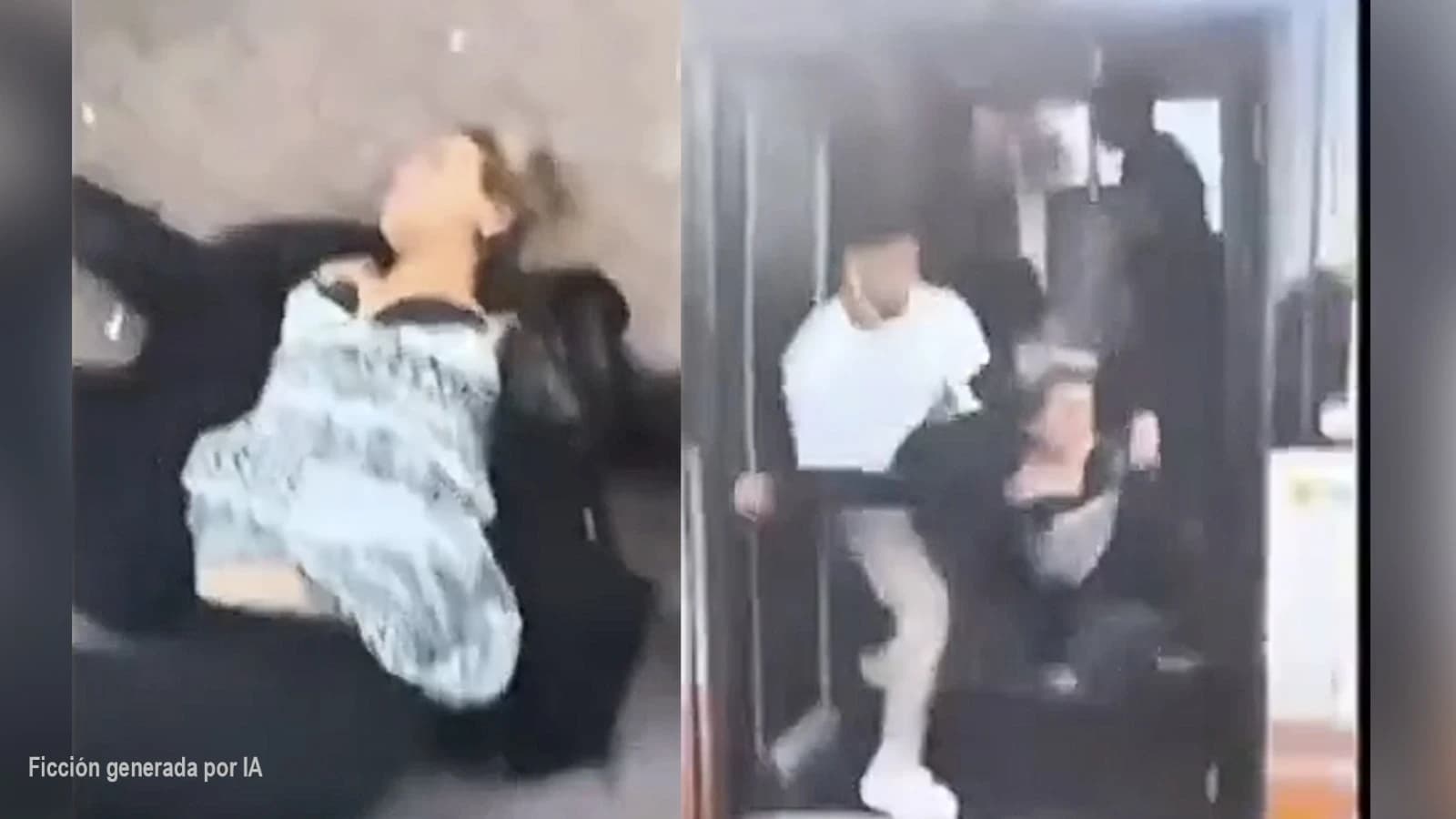 Vídeo del terrible empujón a una embarazada en un autobús por un refugiado musulmán
