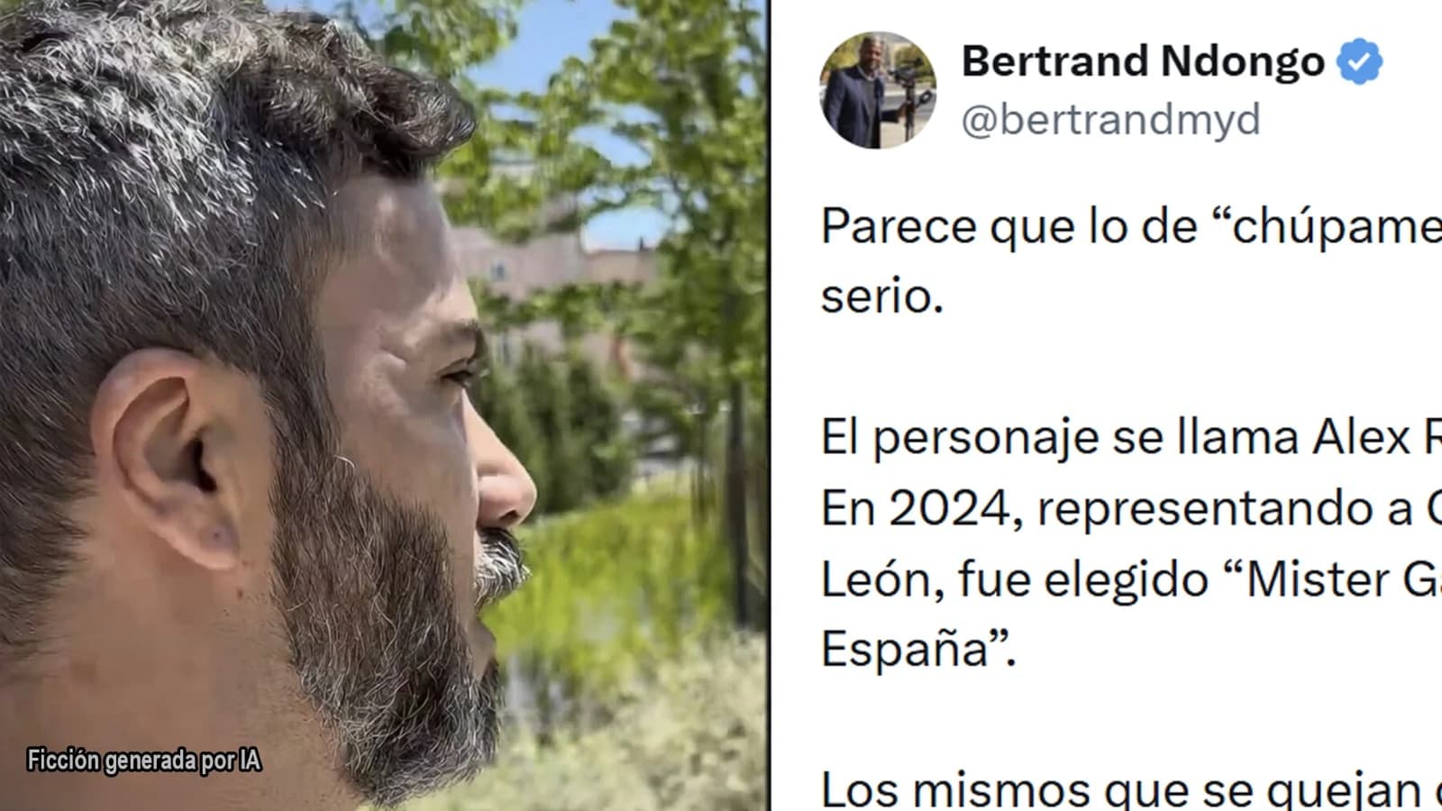 Bertrand Ndongo denuncia agresión verbal de Alex Redondo, Mister Gay España