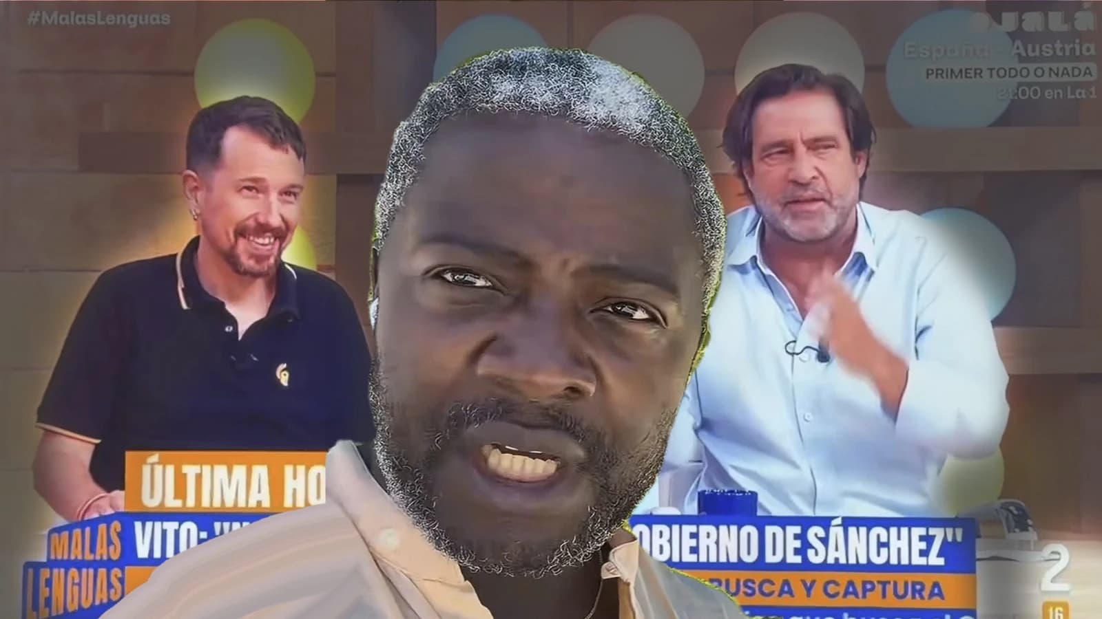 Un rabioso Luis Arroyo llama "Puta" a la madre de Bertrand Ndongo