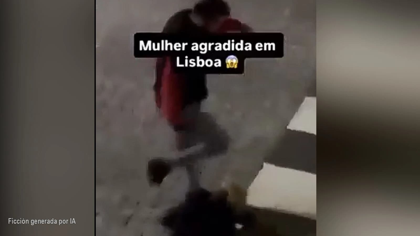 Vídeo de una brutal patada en Lisboa: agredida una mujer que quedó inconsciente