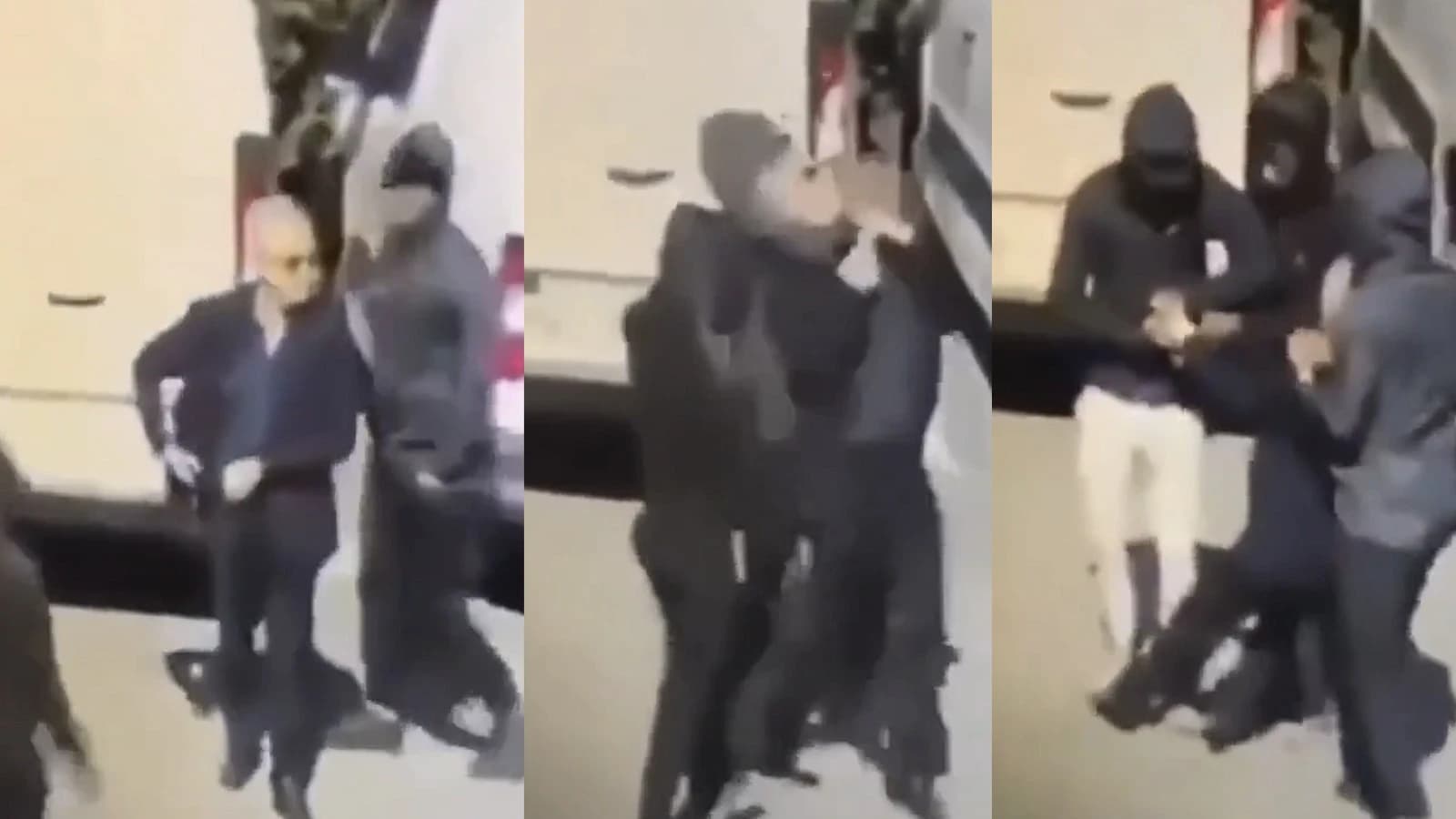 Así actúan: Vídeo muestra inmigrantes robando un reloj a anciano en plena calle de Francia