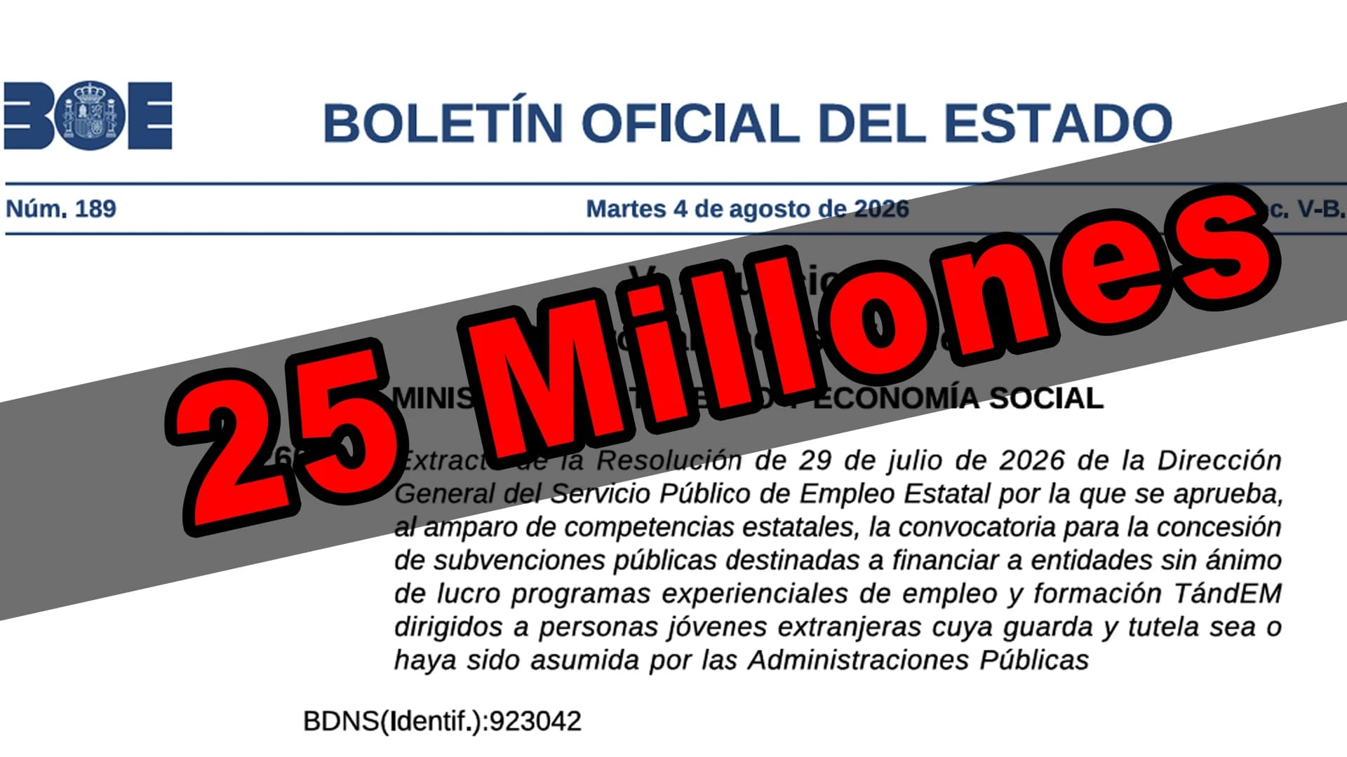 Se regará hasta con 25 millones en subvenciones para cursos a inmigrantes