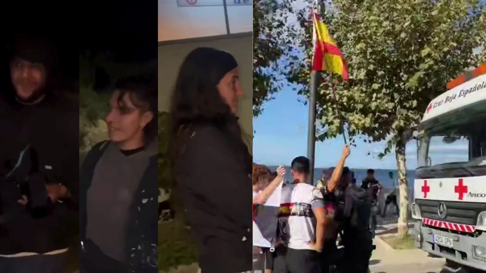 Vídeos: vecinos contra las ONGs a las que cierran el paso al Trampolín y Benítez