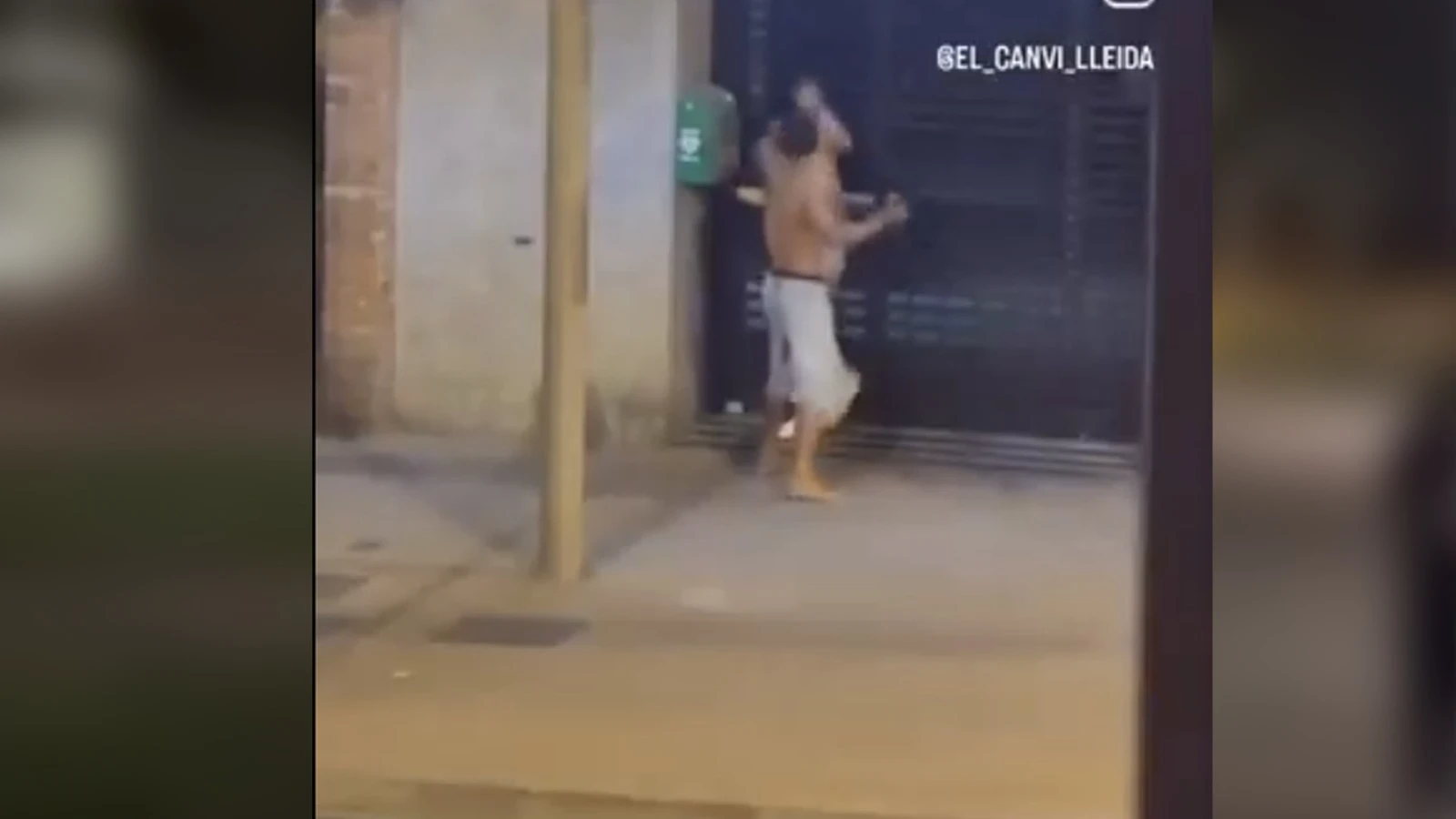 Vídeo: pelea en Lleida entre un magrebí y un latinoamericano a las dos de la madrugada