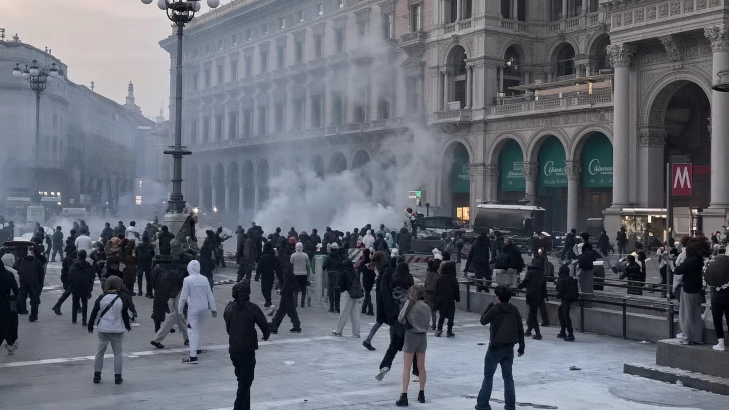 Vídeo: Meloni saca al ejército para atajar los saqueos y pillajes de las protestas