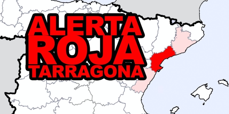 Alerta roja en el sur de Tarragona y alerta naranja en siete comunidades