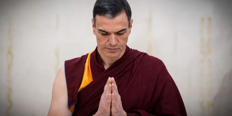 Sánchez el pacifista universal, guerra irán Nuestra España