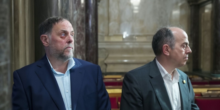 Oriol Junqueras y Jordi Turull tras el revés del Tribunal de Estrasburgo