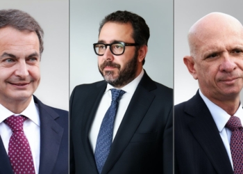 José Luis Rodríguez Zapatero junto a Víctor de Aldama y Hugo El Pollo Carvajal en relación con la trama de Venezuela.