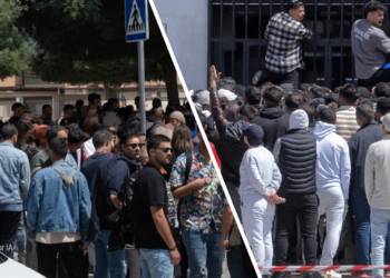 Regularización de inmigrantes ilegales agolpados en ayuntamientos, embajada de Marruecos y otras embajadas para pedir la documentación para la regularización