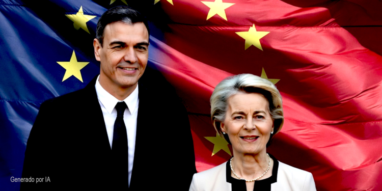 desvergüenza europea von der leyen y sanchez