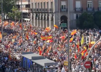 marcha por la dignidad manifestación abarrotada en contra del gobierno