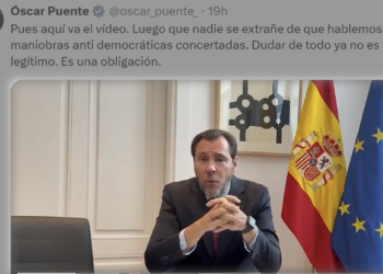 Óscar Puente hace un vídeo presidencial, aló presidente