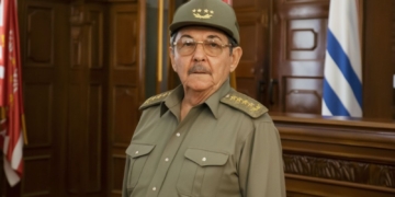 Fin de impunidad para Raúl Castro, el verdugo de La Habana. Hombre mayor con uniforme militar verde posando en una sala institucional.
