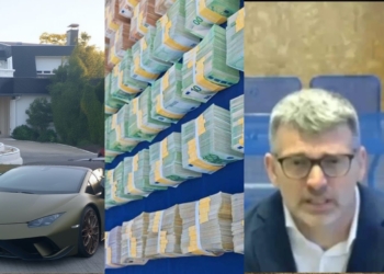 20 millones, el exjefe de la UDEF y un estado corrupto. Montaje con coche de lujo, fajos de billetes y Óscar Sánchez declarando