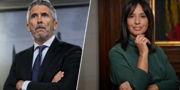¿Quién miente: Marlaska o Mercedes González? La directora de la GC hunde al ministro al admitir contactos con la “fontanera”. Montaje con Fernando Grande-Marlaska (izquierda) y Mercedes González (derecha).
