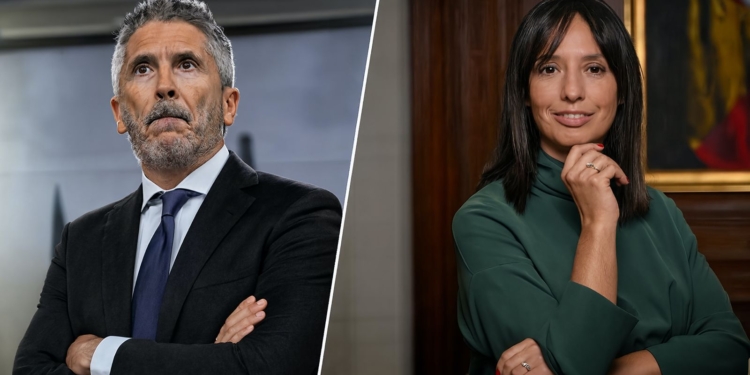 ¿Quién miente: Marlaska o Mercedes González? La directora de la GC hunde al ministro al admitir contactos con la “fontanera”. Montaje con Fernando Grande-Marlaska (izquierda) y Mercedes González (derecha).