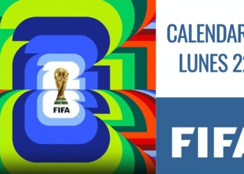 Partidos hoy del Mundial 2026: horarios y dónde ver. Gráfico promocional de FIFA con el trofeo de la Copa del Mundo y el texto “CALENDARIO LUNES 22”.