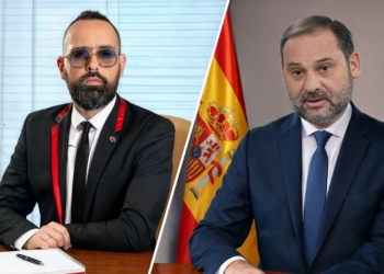 El vídeo que Risto Mejide quiere borrar de la televisión. Montaje con Risto Mejide (izquierda) y José Luis Ábalos (derecha).