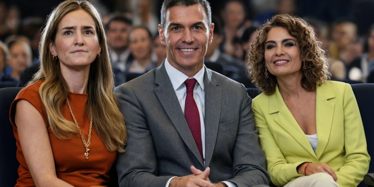 Las órdenes de arriba forzaron el rescate a Tubos Reunidos para complacer al separatismo vasco. Montaje con Aagesen, Pedro Sánchez y María Jesús Montero sentados juntos.