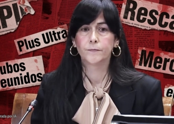 ¿Quiénes son los 25 nuevos imputados por Pedraz? Belén Gualda, presidenta de la SEPI, en un montaje con recortes de prensa.