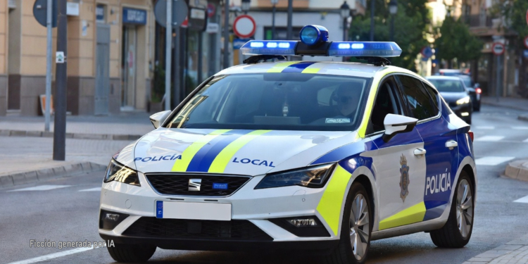 Agresiones con arma blanca en varias localidades, coche de policía local